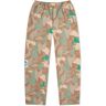 Acne Studios Men's Pila Camouflage Trousers in Orange/Green, Size 46