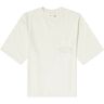 Honor the Gift Men's Embroidered Pocket T-Shirt in Bone, Size Small