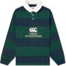 Checks Downtown Men's x Canterbury Hoop Striped Rugby Shirt in Navy/Pine Grove Green, Size Small