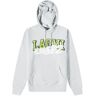 Creepz Men's Tagged Collegiate Hoodie in Heather Grey, Size Large