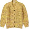 YMC Men's Kurt Caridgan in Yellow Multi, Size Small