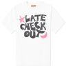 Late Checkout Men's Logo T-Shirt in White, Size Small