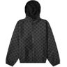 Gucci Men's Interlocking Logo Ripstop Jacket in Black, Size 52