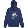 Polo Ralph Lauren Men's Painting Bear Hoodie in Cruise Navy, Size X-Large