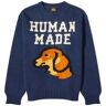 Human Made Men's Dachs Knit Sweater in Navy, Size Small