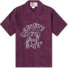 Jungles Jungles Men's x Keith Haring Resist Vacation Shirt in Purple, Size Medium