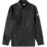 Moncler Men's Cotton Gabardine Overshirt in Black, Size Small