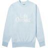 Late Checkout Men's Logo Sweatshirt in Blue, Size Large