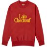 Late Checkout Men's Logo Sweatshirt in Red, Size Medium