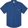 Polar Skate Co. Men's Mitchell Short Sleeve Shirt in Grey Blue, Size Large