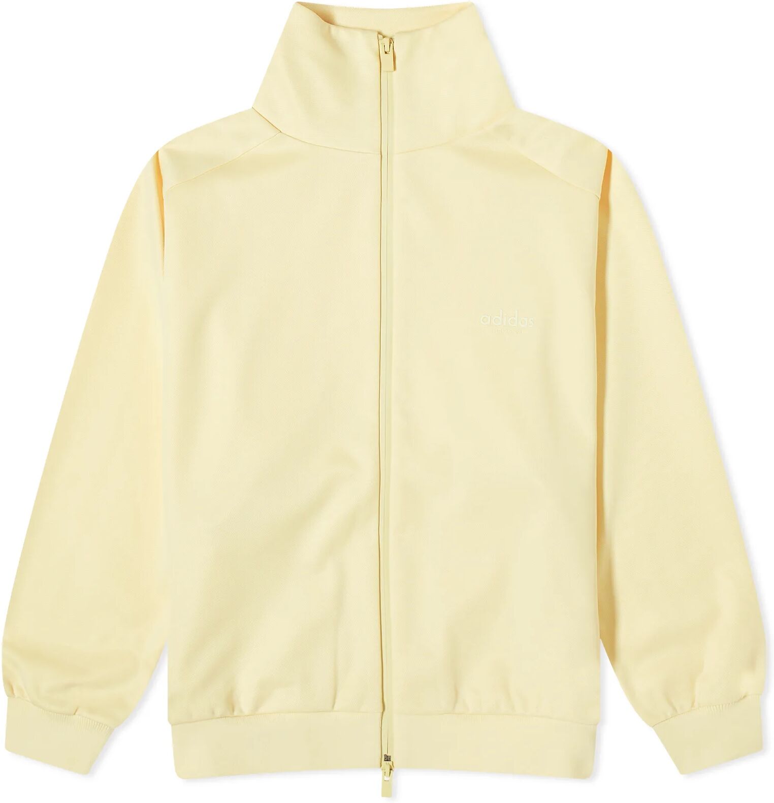 Adidas x FOG Women's Adidas x Fear of God Athletics Shiny Tricot Track Jacket in Pale Yellow, Size Small