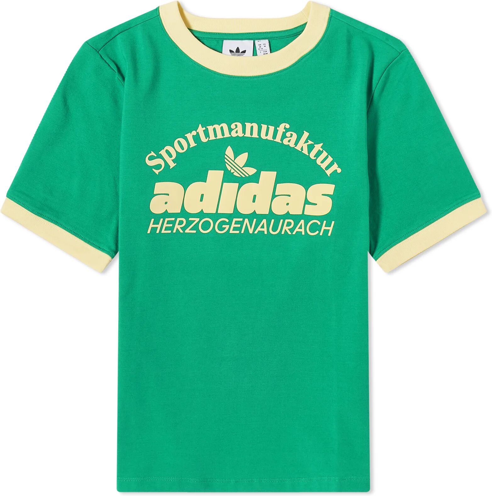 Adidas Women's Retro Graphics T-shirt in Green, Size Large