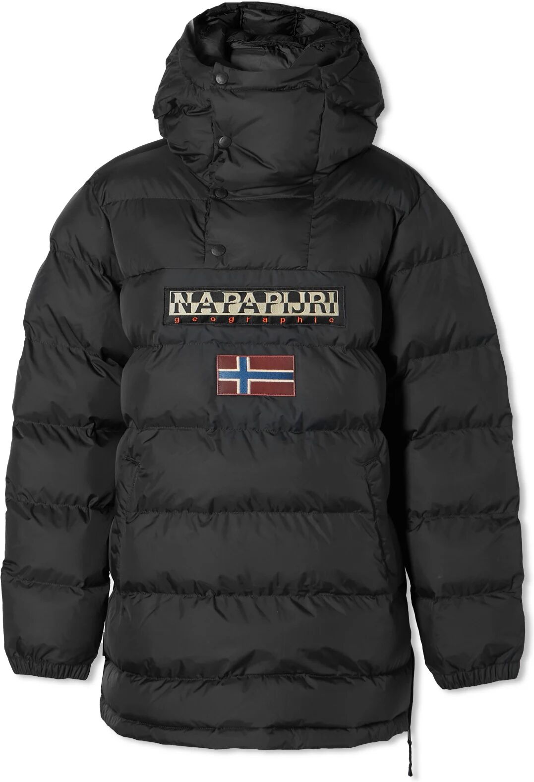 Napapijri Women's Northfarer Puffer Pullover Jacket in Black, Size X-Small