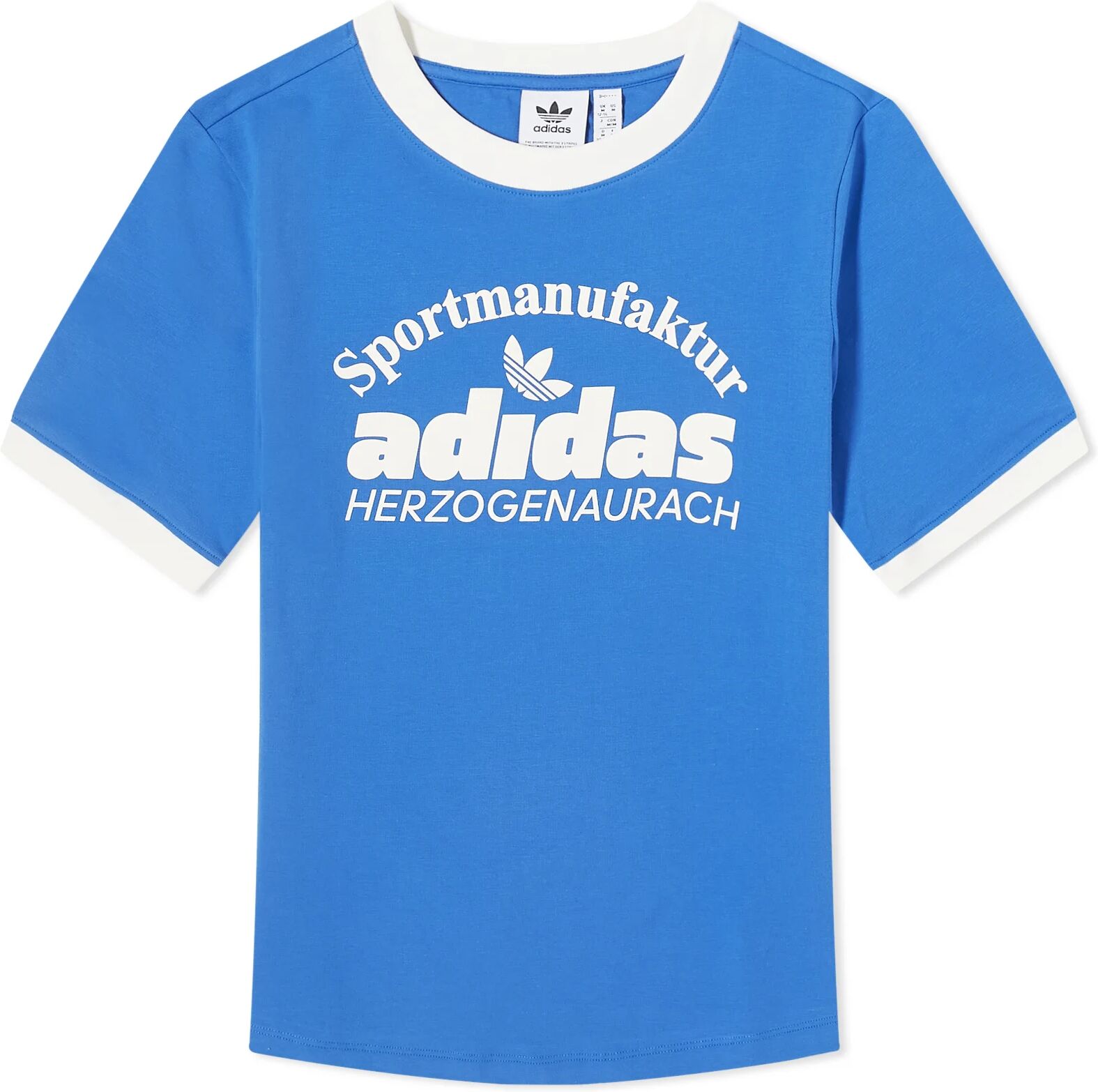 Adidas Women's Retro Graphics T-shirt in Blue, Size Large