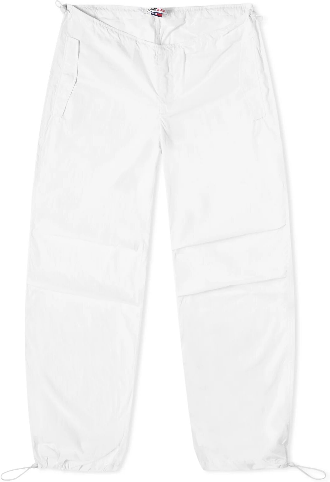 Tommy Jeans Women's Parachute Windpant in White, Size X-Large