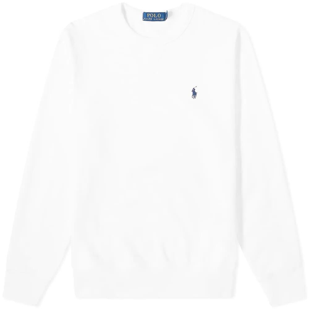 Polo Ralph Lauren Men's Vintage Fleece Crew Sweat in White, Size Small