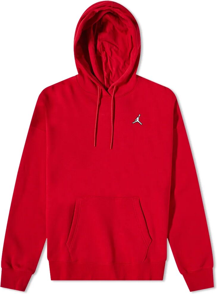 Air Jordan Women's Essential Fleece Popover Hoody in Gym Red/White, Size Large