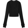 WARDROBE.NYC Women's X Hailey Bieber Long Sleeve T-Shirt in Black, Size X-Large