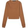 WARDROBE.NYC Women's x Hailey Bieber Long Sleeve T-Shirt in Brown, Size Large