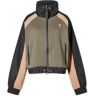 P.E Nation Women's Touring Cropped Jacket in Khaki, Size X-Large