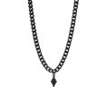 Marcelo Burlon Men's Cross Necklace in Black