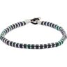 Mikia Men's Hematite Bracelet in Azurite, Size Large