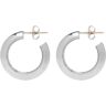 Laura Lombardi Women's Mini Cusp Hoops in Silver