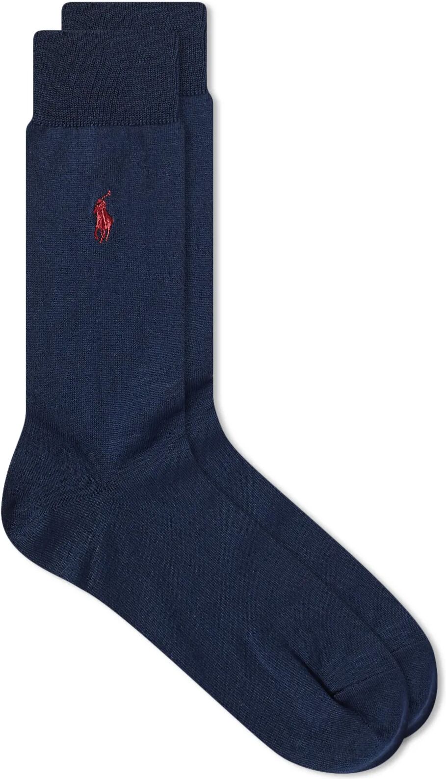 Polo Ralph Lauren Mercerized Sock - 3 Pack in Navy, Size Small