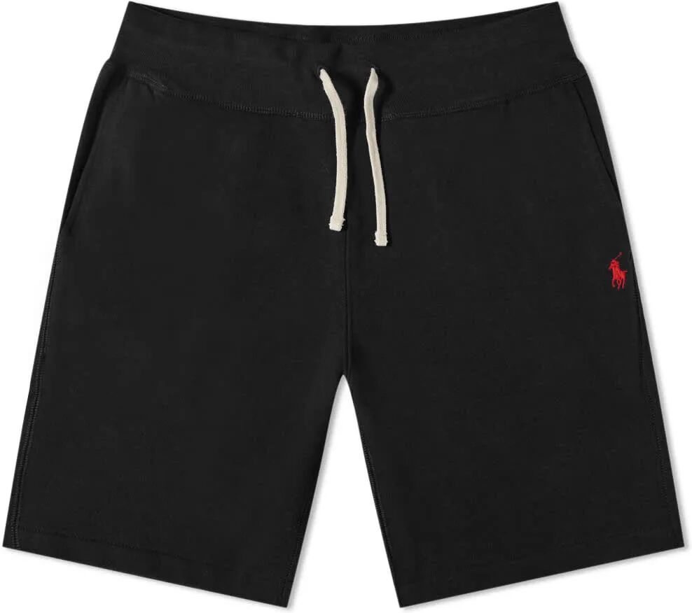 Polo Ralph Lauren Men's Vintage Fleece Sweat Short in Polo Black, Size Small