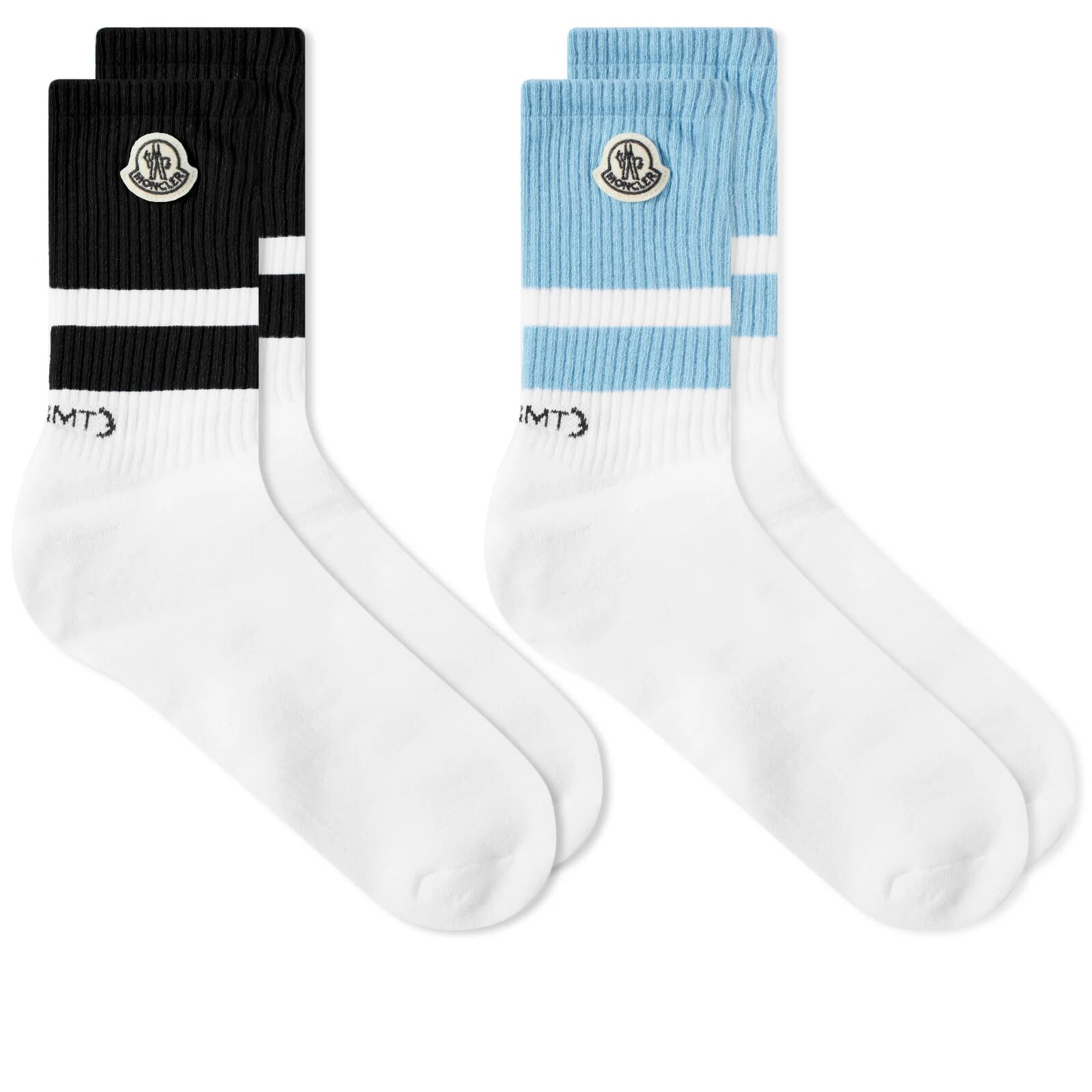 Moncler Men's Genius x Fragment Socks in White, Size Large
