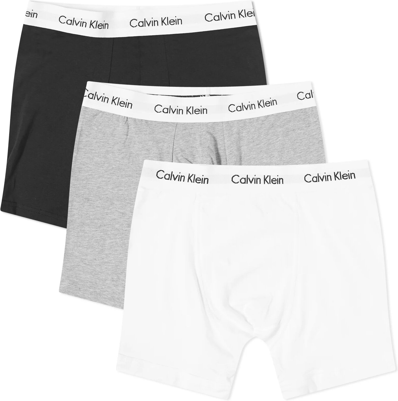 Calvin Klein Men's CK Underwear Boxer Brief - 3 Pack in Black/White/Grey, Size X-Large