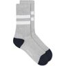 Norse Projects Men's Bjarki Cotton Sport Sock in Light Grey Melange