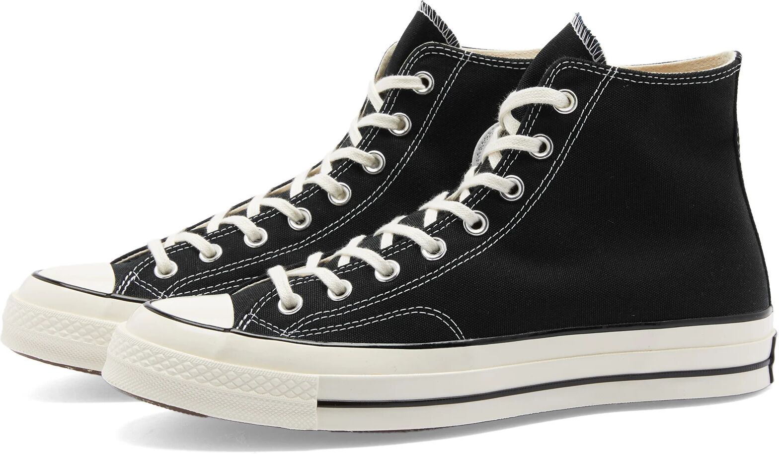 Converse Chuck Taylor 1970s Hi-Top Sneakers in Black/Egret, Size UK 6