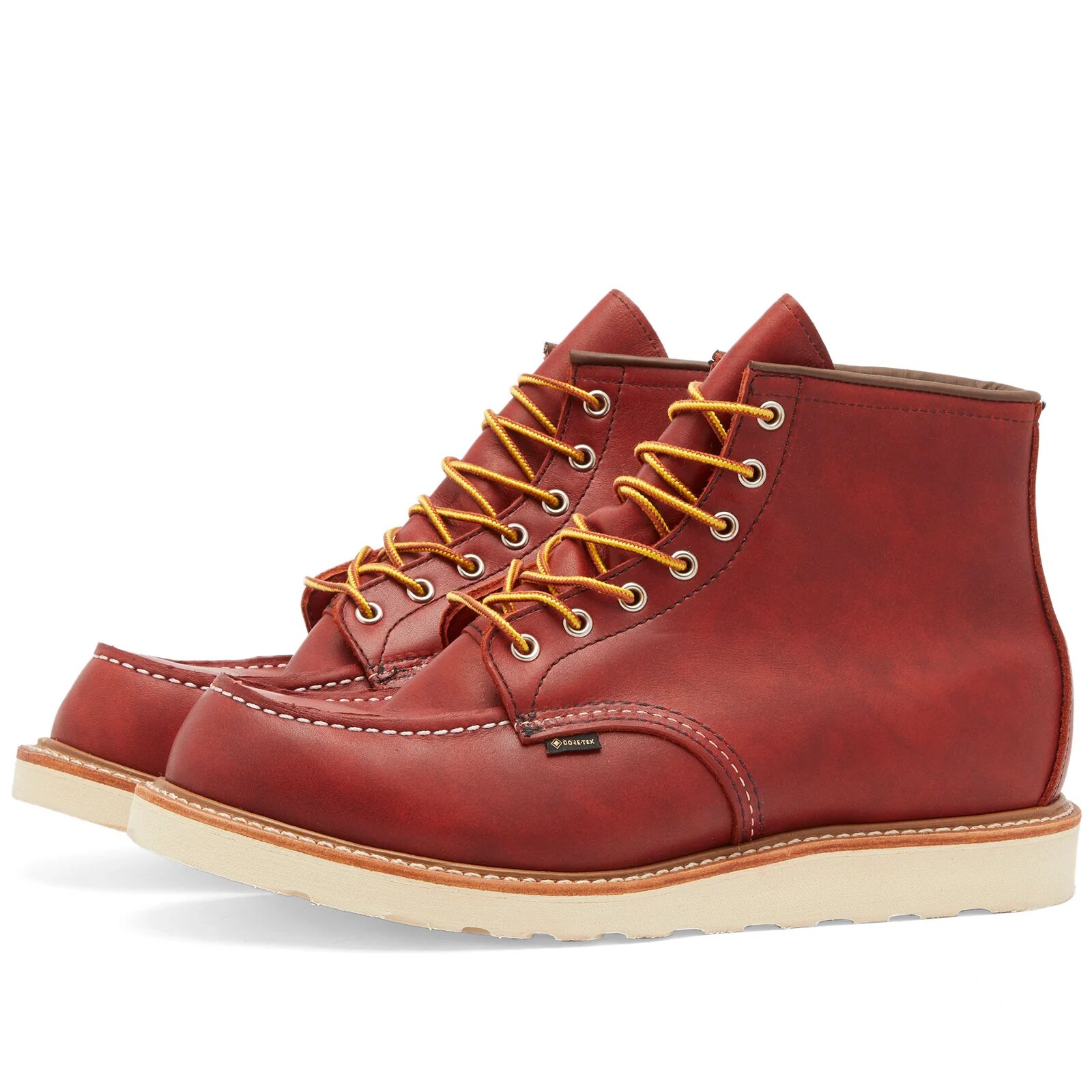 Red Wing Men's 8864 Heritage Work 6" Moc Toe Gore-Tex Boot in Russet Taos, Size UK 9.5