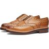 Grenson Men's Archie Brogue in Tan Calf, Size UK 7