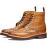 Grenson Men's Fred Brogue Boot in Tan Calf, Size UK 6