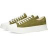 East Pacific Trade Men's Dive Suede Sneakers in Olive, Size UK 9