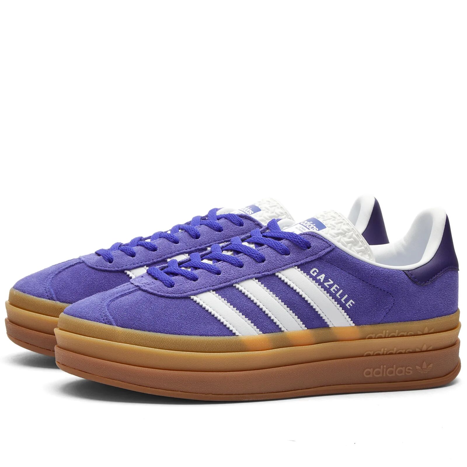 Adidas Women's GAZELLE BOLD W Sneakers in Energy Ink/White/Collegiate Purple, Size UK 7.5