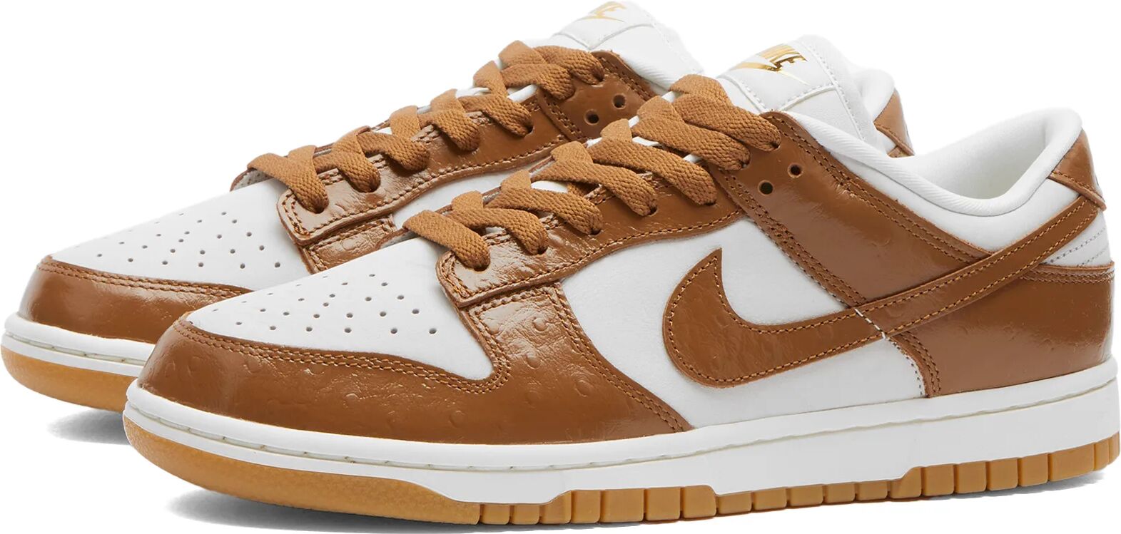 Nike Women's W Dunk Low LX Sneakers in Phantom/Ale Brown/Metallic Gold, Size UK 8.5