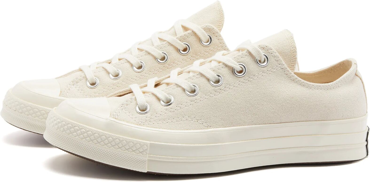 Converse Chuck Taylor 1970s Ox Sneakers in Natural/Black/Egret, Size UK 3.5