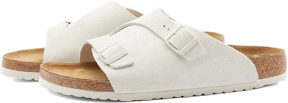 Birkenstock Zurich in Antique White Suede, Size UK 7