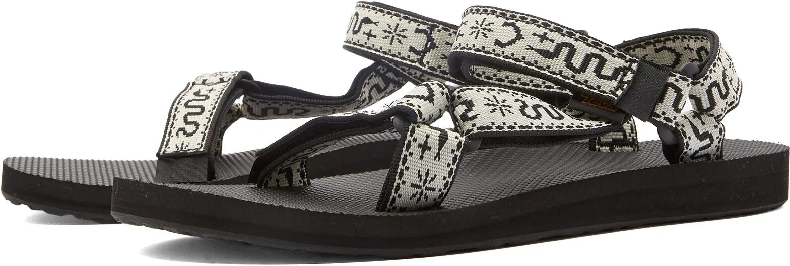 Teva Women's Original Universal Sandal in Bandana White/Black, Size UK 3