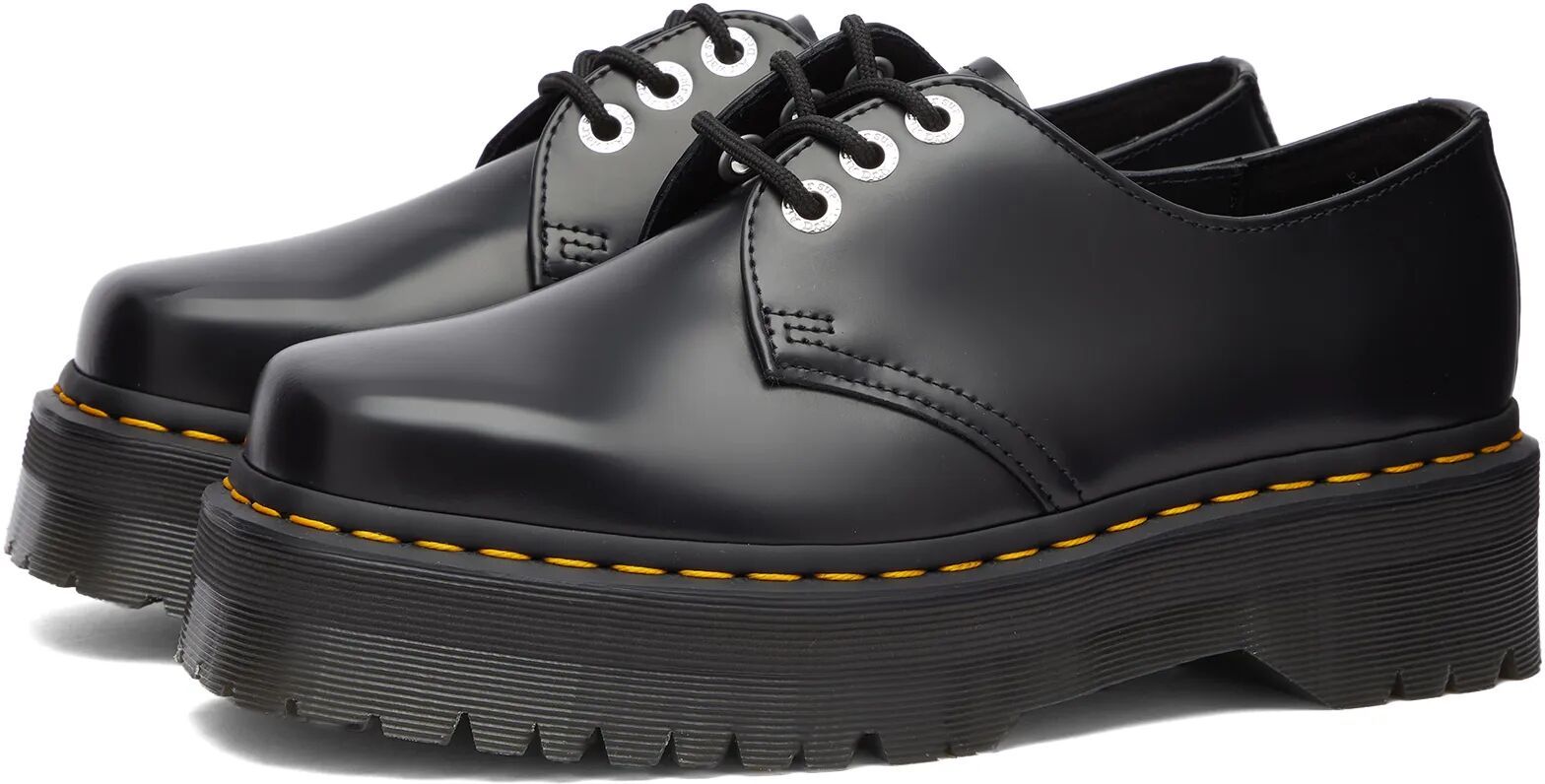 Dr. Martens Women's 1461 Quad Squared Shoes in Black, Size UK 8