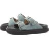 Isabel Marant Étoile Women's Lennya Suede Sandals in Sea Green, Size UK 4