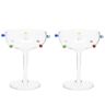 Maison Balzac Pomponette Coupes - Set of 2 in Clear