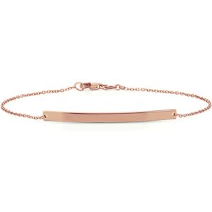 Shane Co. 14K Large Bar Bracelet, Rose Gold Rose Gold