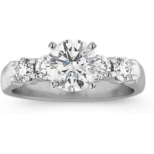 Shane Co. Camilla Engagement Ring (0.50 tcw Diamond Accents), White Gold, Approx. 2mm (Setting Price) White