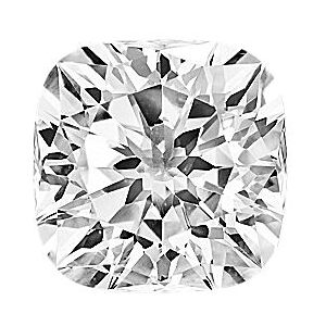 Shane Co. Padma Cushion Cut Lab-Grown, Diamond ct Multicolor