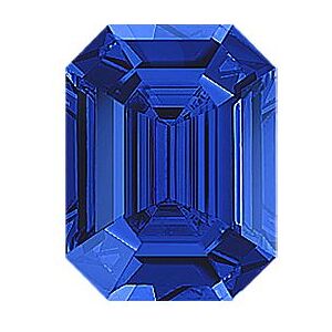 Shane Co. Emerald Cut Traditional Natural Sapphire, Blue, Traditional Sapphire Blue