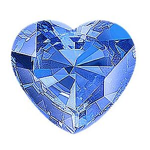 Shane Co. Heart Kentucky Natural Sapphire, Kentucky Blue Sapphire Blue